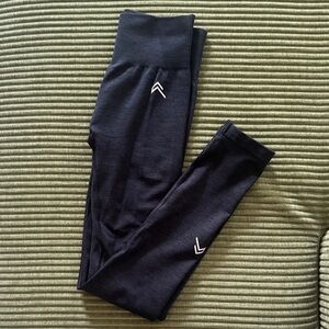 Black Leggings with White Logo